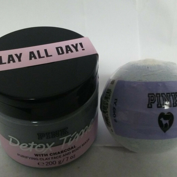 SOLD - MORE in clost pink 2 pc clay all day detox - Picture 2 of 5